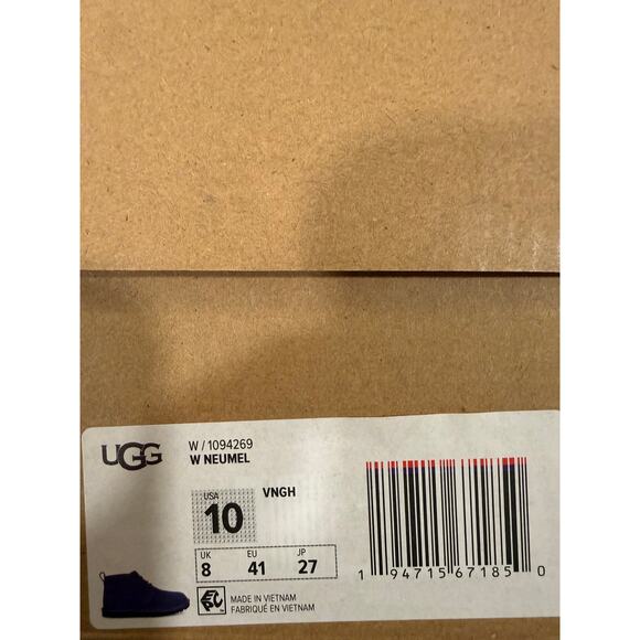 NEW UGG Neumel Chukka Boots Purple/ Black Women's Size 10 -1094269 - Picture 7 of 7